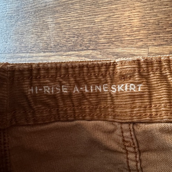 American eagle - high rise corduroy button up A line skirt - Picture 4 of 5